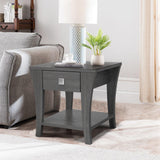 Furniture of America Amity End Table, Gray-边桌-Parc Decor