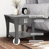 Furniture of America Amity End Table, Gray-边桌-Parc Decor