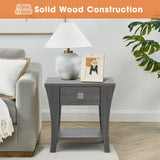 Furniture of America Amity End Table, Gray-边桌-Parc Decor