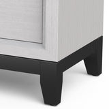 Furniture of America Lucien Modern Wood Nightstand with 2 Drawers-床头柜-Parc Decor