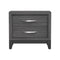 Furniture of America Lucien Modern Wood Nightstand with 2 Drawers-床头柜-Parc Decor