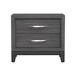 Furniture of America Lucien Modern Wood Nightstand with 2 Drawers-床头柜-Parc Decor