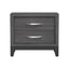 Furniture of America Lucien Modern Wood Nightstand with 2 Drawers