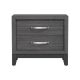 Furniture of America Lucien Modern Wood Nightstand with 2 Drawers