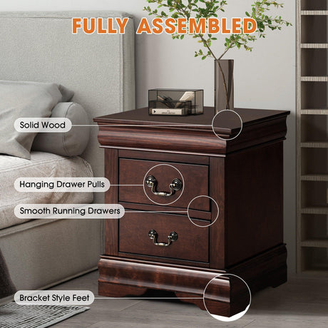 Furniture of America Night Stand Louis Philippe