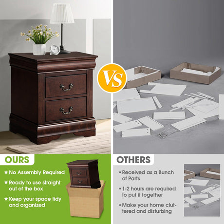 Furniture of America Night Stand Louis Philippe-床头柜-Parc Decor