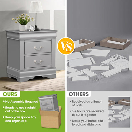 Furniture of America Night Stand Louis Philippe-床头柜-Parc Decor