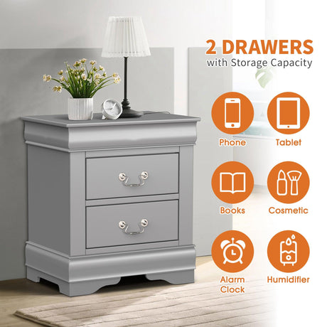 Furniture of America Night Stand Louis Philippe-床头柜-Parc Decor