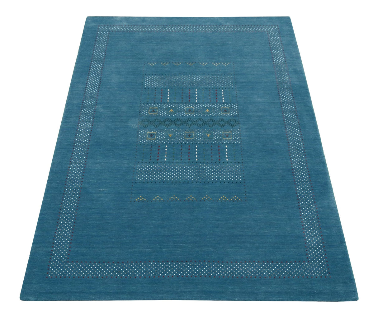 Gabbeh Design Hand Loomed Wool Area Rug