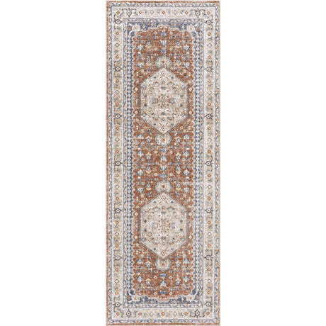 Gael Rust Boutique Washable Rug-Rugs-Parc Decor
