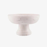 Gala Natural Marble Pedestal Bowl-marble fruit bowl-Parc Decor