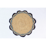 Garden Party Pinwheel Raffia Placemat, Set of 2, 4 and 6-table top-Parc Decor