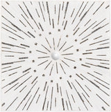 Garnet White Mosaic Starburst Wall Art-Decor-Parc Decor