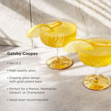 Gatsby Coupe Glasses Set of 2-product_type::stemmed_cocktail_glasses-Parc Decor