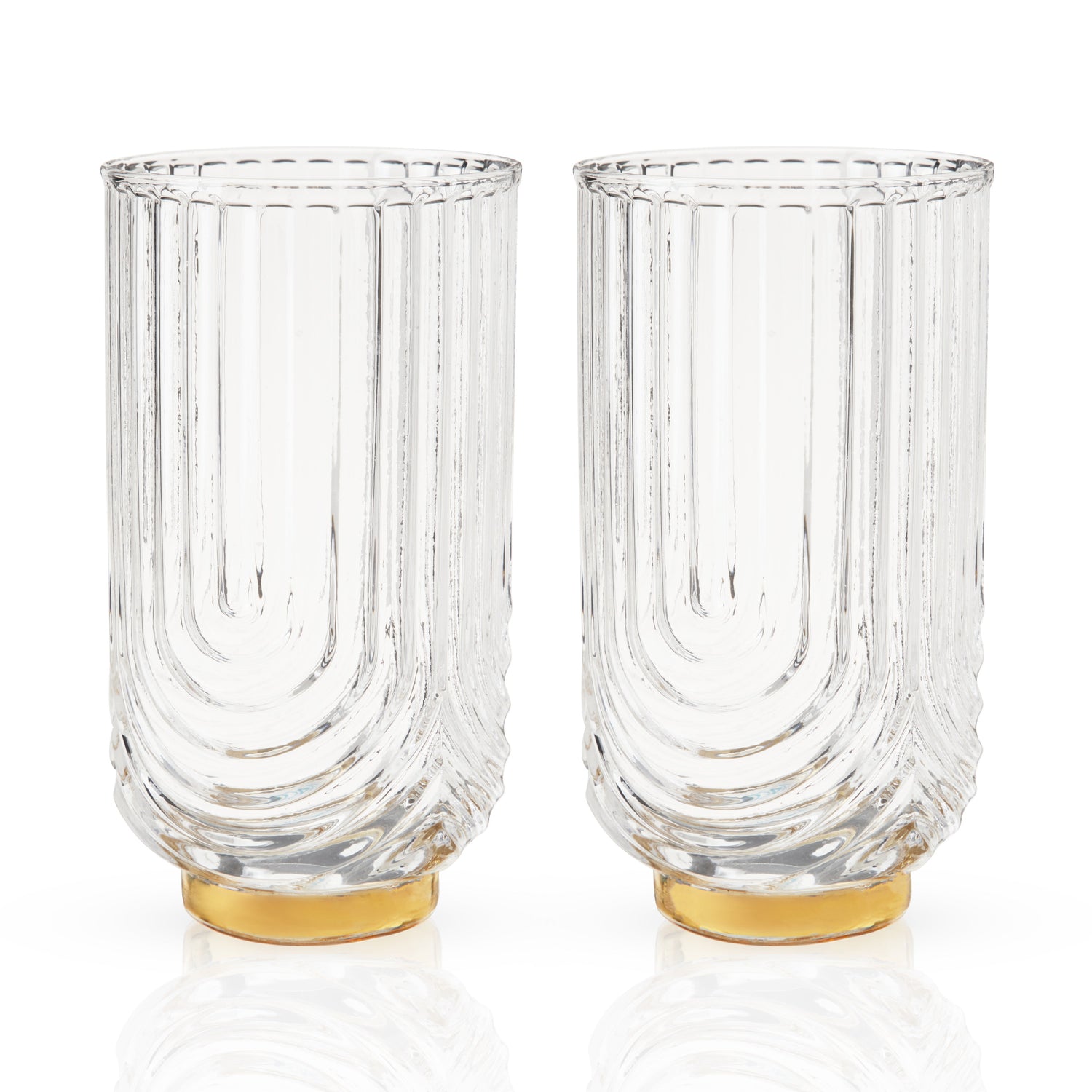 Gatsby Highball Glasses Set of 2-product_type::stemless_cocktail_glasses-Parc Decor