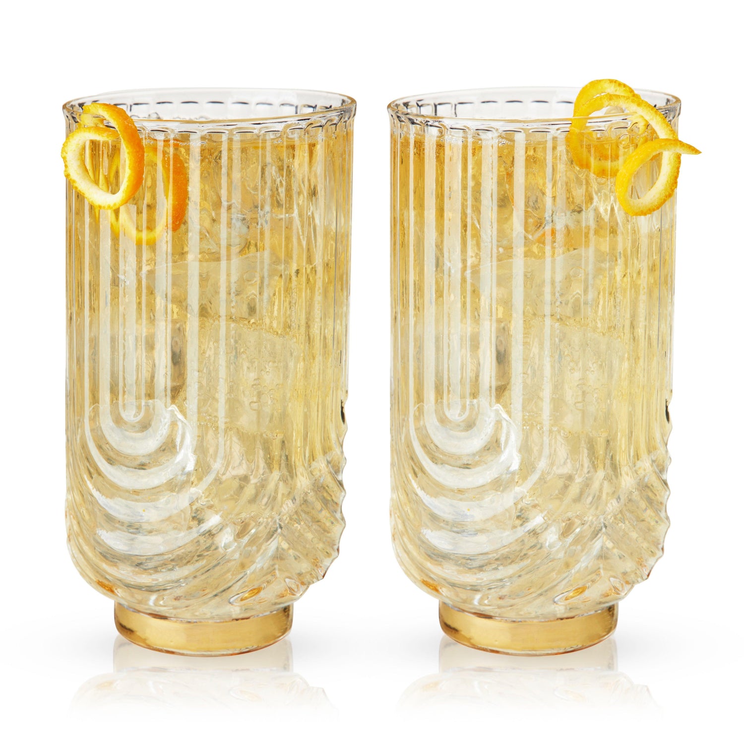 Gatsby Highball Glasses Set of 2-product_type::stemless_cocktail_glasses-Parc Decor