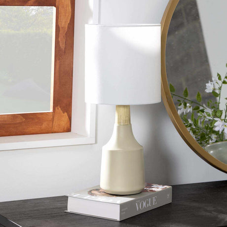 Gattaran Ivory & White Table Lamp-Lighting-Parc Decor