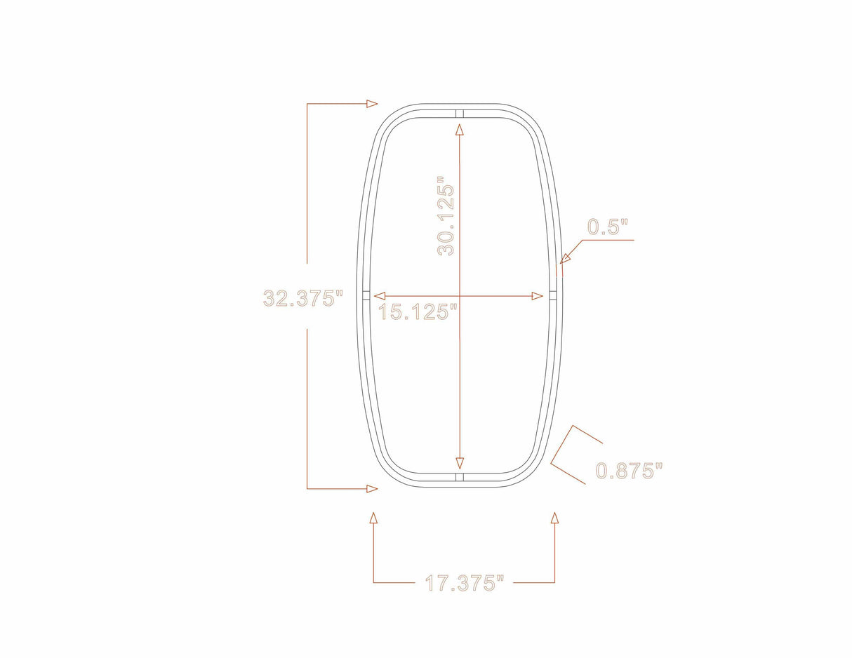 Gautampura Carved Metal Rectangular Mirror-Mirrors-Parc Decor