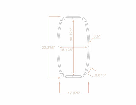 Gautampura Carved Metal Rectangular Mirror-Mirrors-Parc Decor