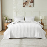 Gauze-Inspired Texture Quilt Set - Wave Stitch Collection