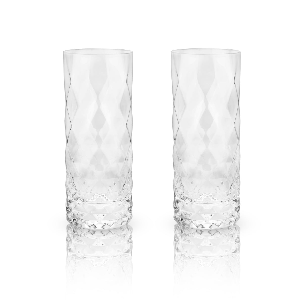 Gem Crystal Highball Glasses Set of 2-product_type::stemless_cocktail_glasses-Parc Decor