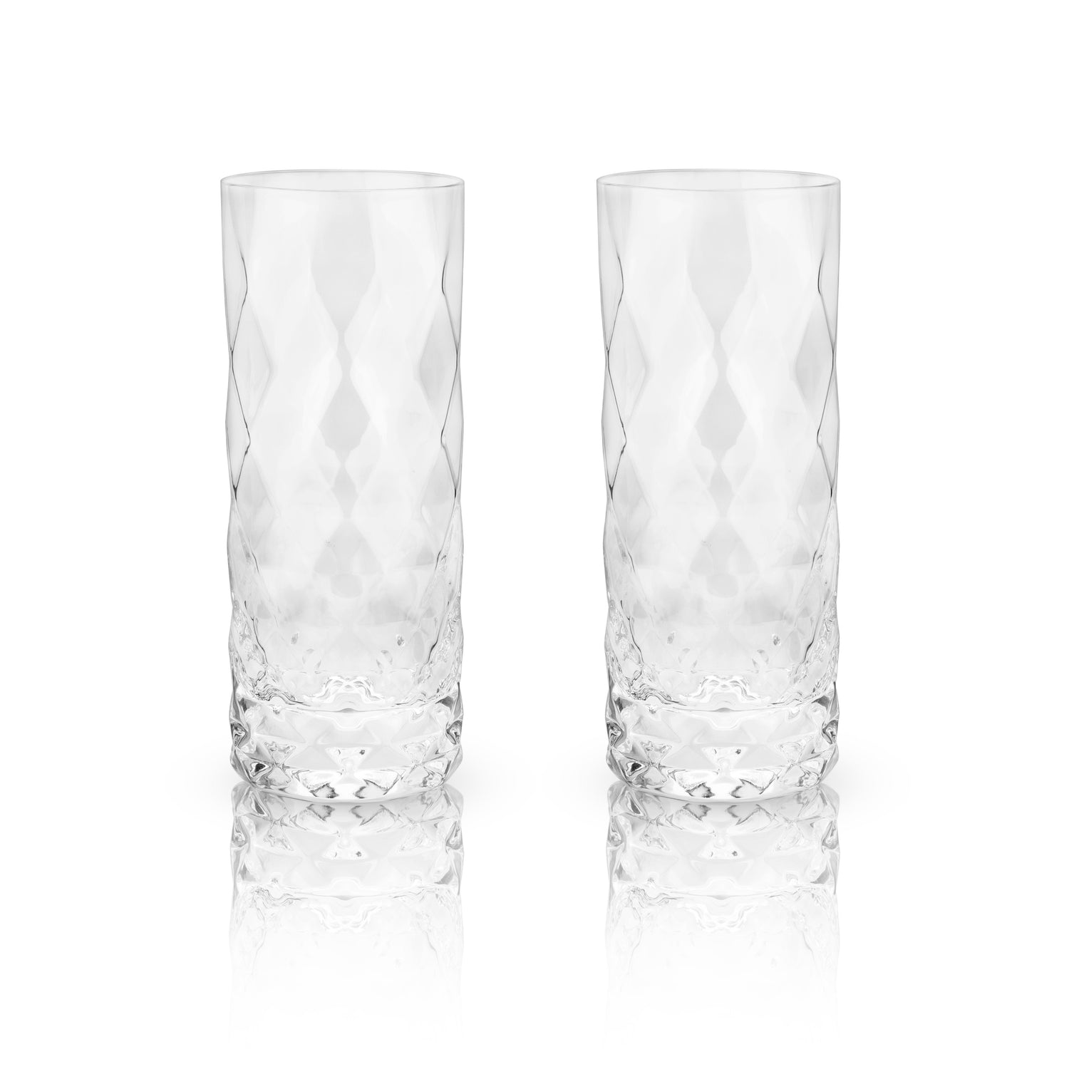 Gem Crystal Highball Glasses Set of 2-product_type::stemless_cocktail_glasses-Parc Decor