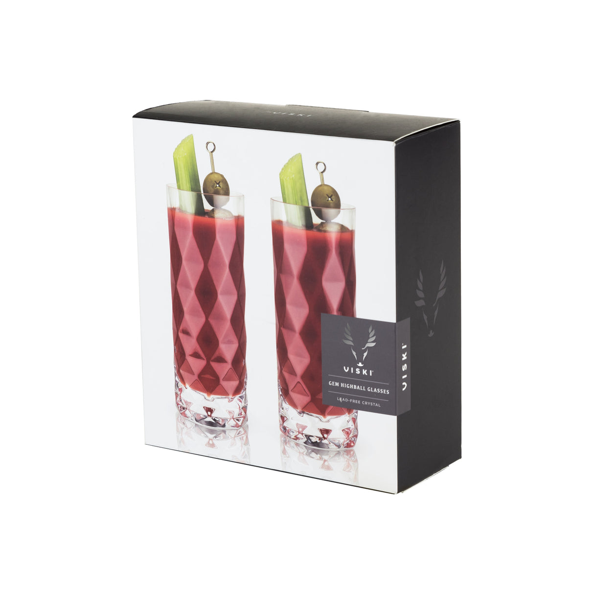 Gem Crystal Highball Glasses Set of 2-product_type::stemless_cocktail_glasses-Parc Decor