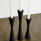 Geo Tapered Wooden Candlestick Holder-Décor-Parc Decor