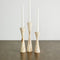Geo Tapered Wooden Candlestick Holder-Décor-Parc Decor