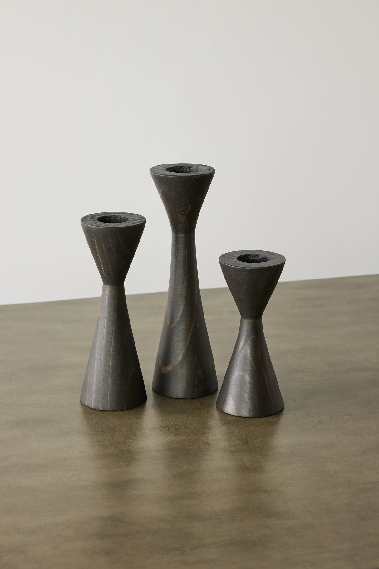 Geo Tealight Wooden Candle Holder White, Black, Natural-Décor-Parc Decor