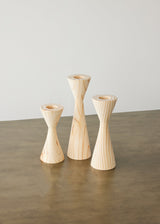 Geo Tealight Wooden Candle Holder White, Black, Natural-Décor-Parc Decor