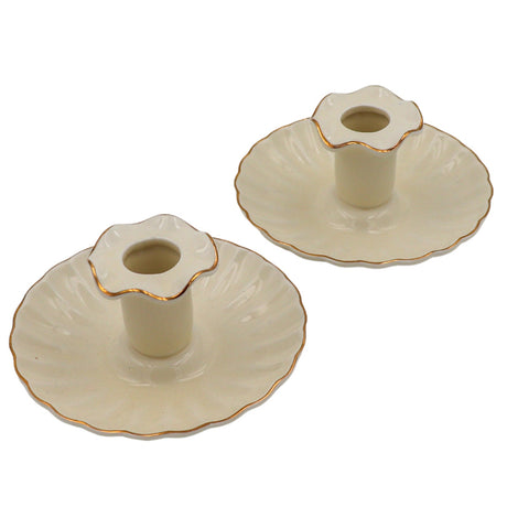 Gilded Cream Candle Holder - Case of 12