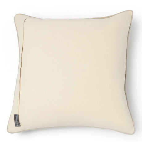 Gina Linen Block Print Throw Pillow Cover, Sand-Patterned Pillows-Parc Decor
