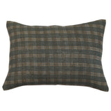 Gina Linen Block Print Throw Pillow Cover, Sand-Patterned Pillows-Parc Decor