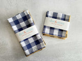 Gingham Check Cloth Napkins, set of four-Cloth Napkins-Parc Decor