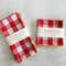 Gingham Check Cloth Napkins, set of four-Cloth Napkins-Parc Decor