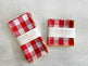 Gingham Check Cloth Napkins, set of four-Cloth Napkins-Parc Decor