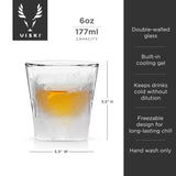 Glacier Double-Walled Chilling Whiskey Glass-product_type::liquor_chilling_drinkware-Parc Decor