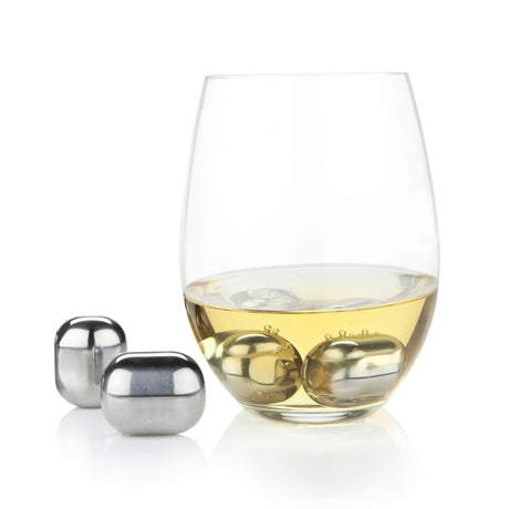 Glacier Rocks Stainless Steel Wine Globes Set of 4-product_type::glacier_rocks-Parc Decor