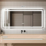 GlareGuard Anti-Fog Bathroom Dimmable Led Mirror Backlit Illuminated Mirror Touch Switch
