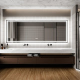 GlareGuard Anti-Fog Bathroom Dimmable Led Mirror Backlit Illuminated Mirror Touch Switch