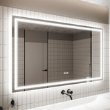 GlareGuard Anti-Fog Bathroom Dimmable Led Mirror Backlit Illuminated Mirror Touch Switch
