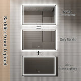 GlareGuard Anti-Fog Bathroom Dimmable Led Mirror Backlit Illuminated Mirror Touch Switch
