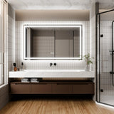 GlareGuard Anti-Fog Bathroom Dimmable Led Mirror Backlit Illuminated Mirror Touch Switch