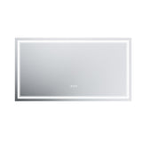 GlareGuard Anti-Fog Bathroom Dimmable Led Mirror Backlit Illuminated Mirror Touch Switch-镜子-Parc Decor