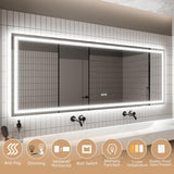 GlareGuard Anti-Fog Bathroom Dimmable Led Mirror Backlit Illuminated Mirror Touch Switch-镜子-Parc Decor