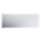 GlareGuard Anti-Fog Bathroom Dimmable Led Mirror Backlit Illuminated Mirror Touch Switch-镜子-Parc Decor