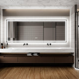 GlareGuard Anti-Fog Bathroom Dimmable Led Mirror Backlit Illuminated Mirror Touch Switch-镜子-Parc Decor