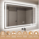GlareGuard Anti-Fog Bathroom Dimmable Led Mirror Backlit Illuminated Mirror Touch Switch-镜子-Parc Decor
