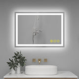 GlareGuard Anti-Fog Bathroom Led Mirror Backlit Illuminated Mirror Touch Switch Dimmable-镜子-Parc Decor